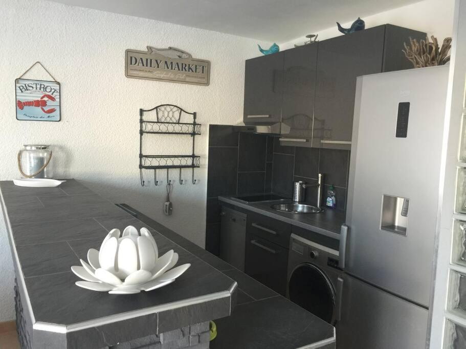 Appartement Vue Mer - Rdc - Parking Prive - Meuble Tourisme 4 Etoiles 阿格德 外观 照片